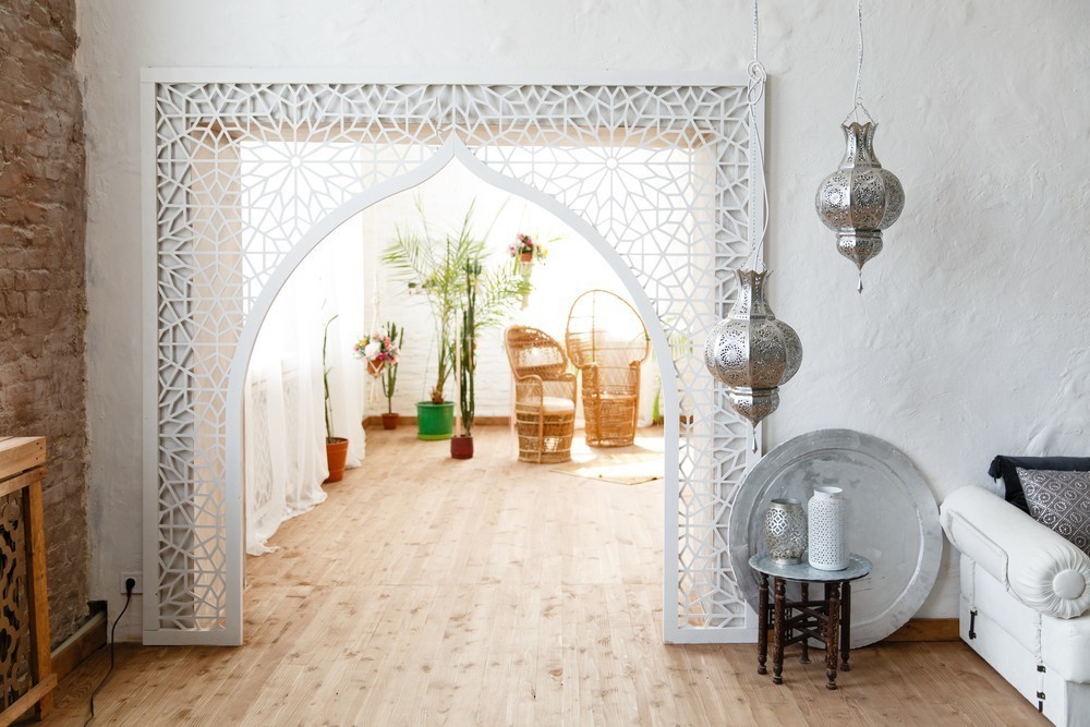 Arcadas en punta y con filigranas, clásicos del estilo marroquí