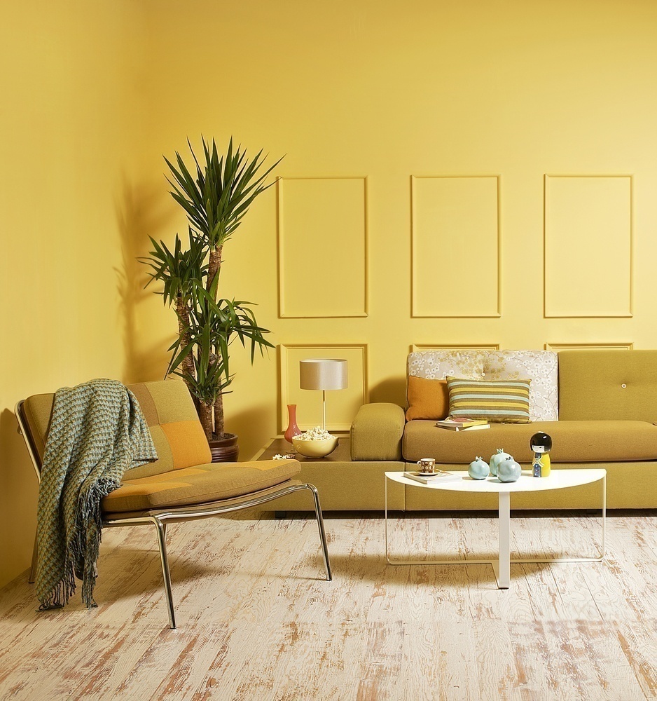 Diseño de interiores amarillo